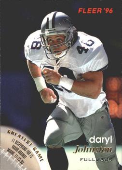 Daryl Johnston Dallas Cowboys 1996 Fleer NFL #34